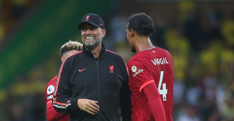Klopp overtuigd van 'beste verdediger' Van Dijk: 'Godzijdank speelt hij hier!'