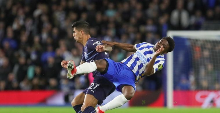 City heeft aan één helft genoeg in Brighton en is eerste achtervolger van Chelsea